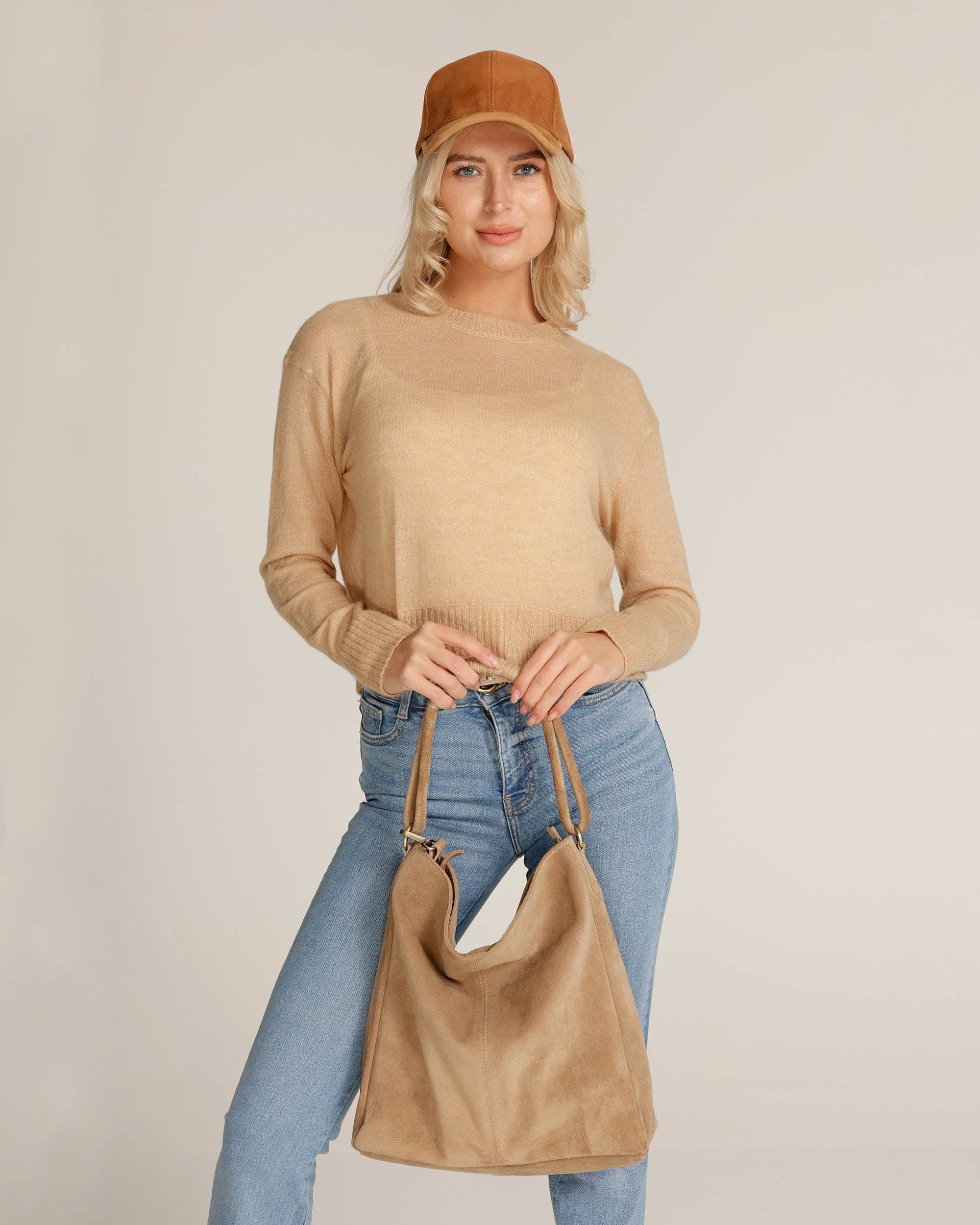 Aden | Suede Leather Tote Bag