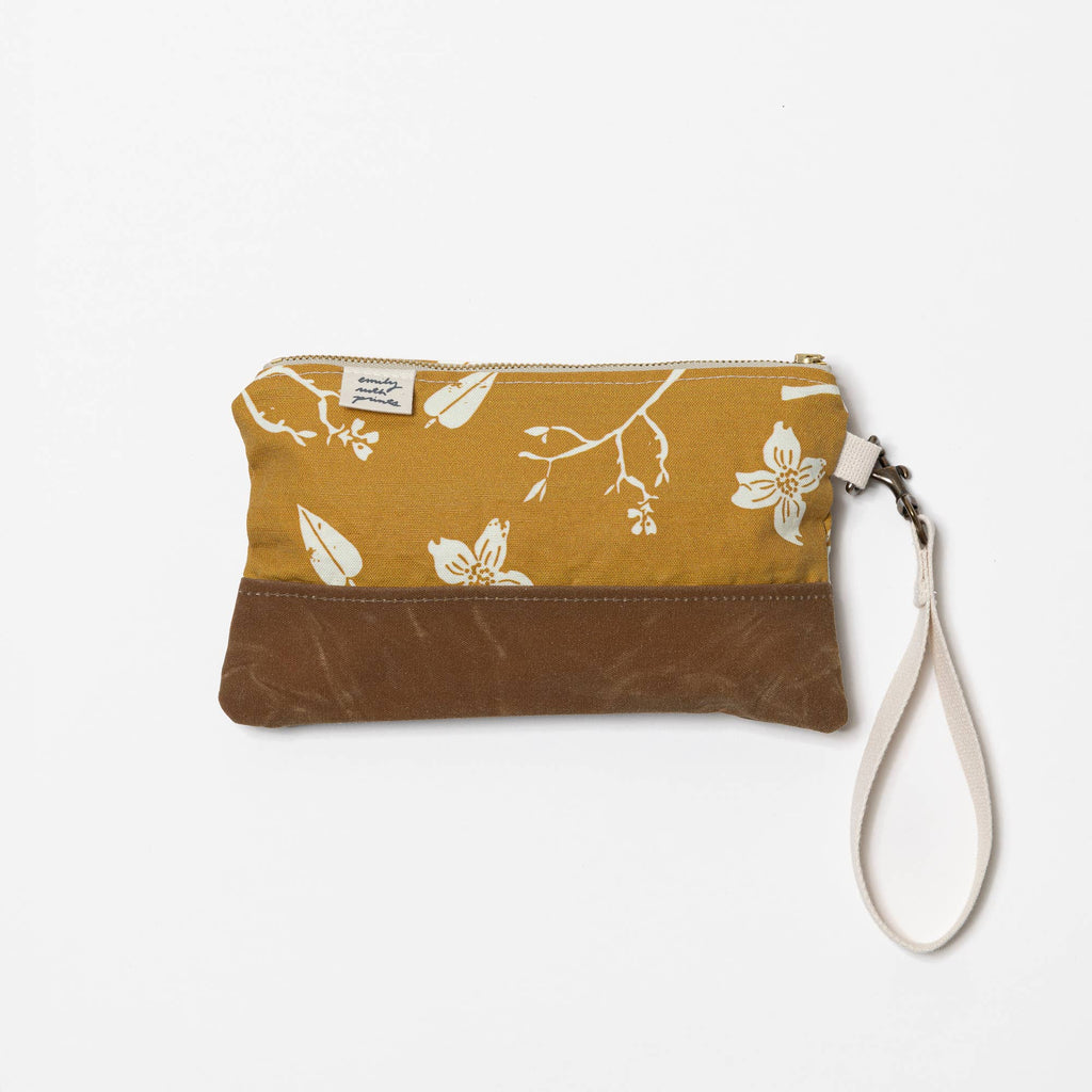 Waxed Canvas Wristlet