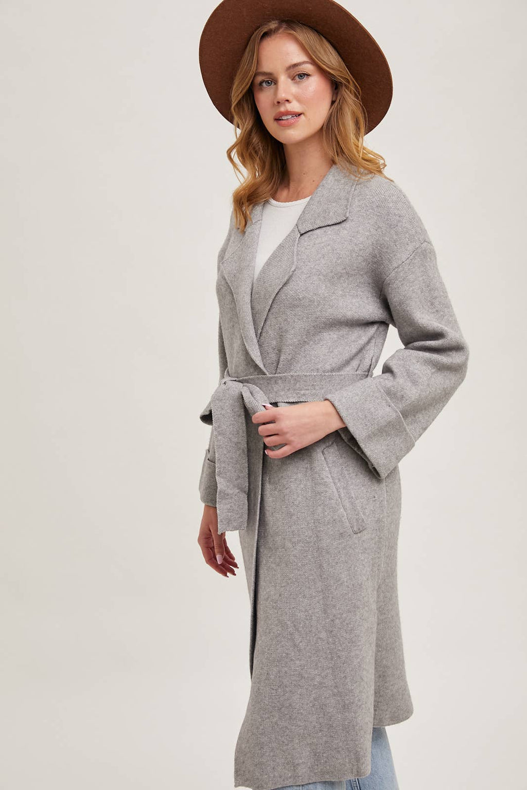 EFFORTLESS KNITTED TRENCH COAT
