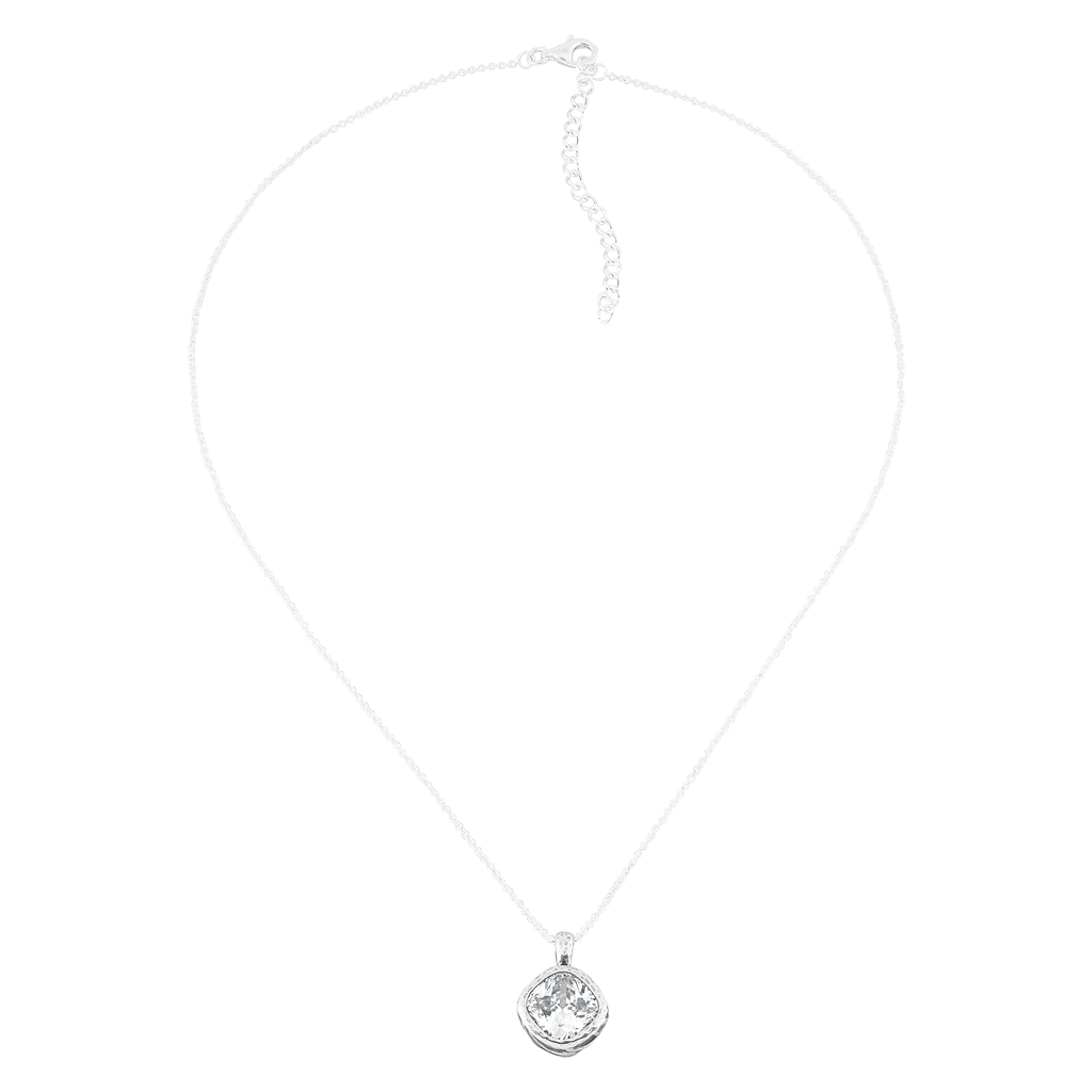 Silpada 'You're My Rock' Sterling Silver CZ Pendant Necklace