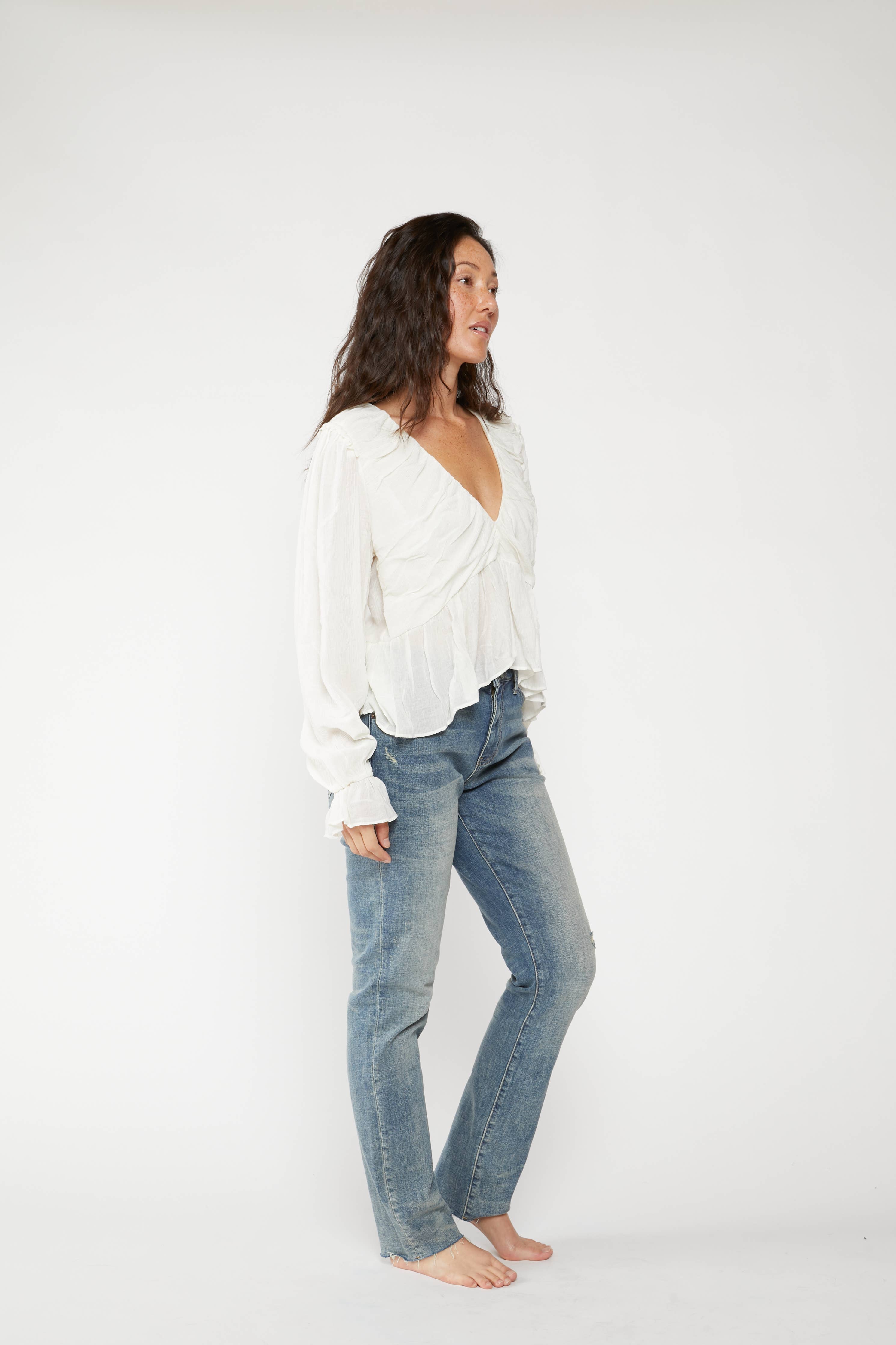 Oliver Logan Crosby Mid Rise Relaxed Taper Jean, 4 Year Vintage