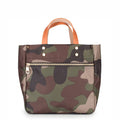 "Joey" Camo Nylon Tote with Leather Accents