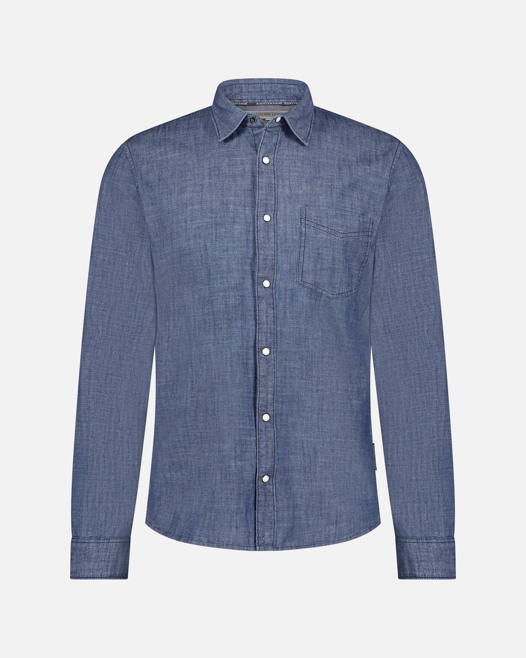Flagler | Denim Long-sleeve Men's Shirt with Buttons