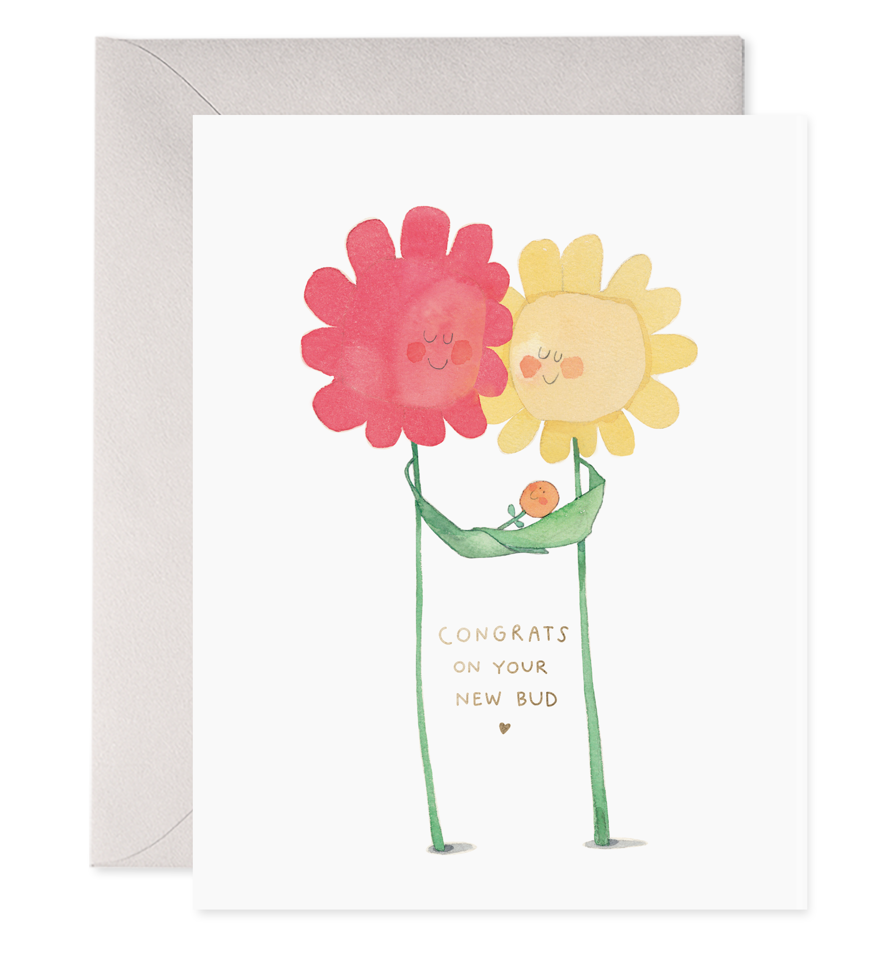 New Bud Baby Greeting Card