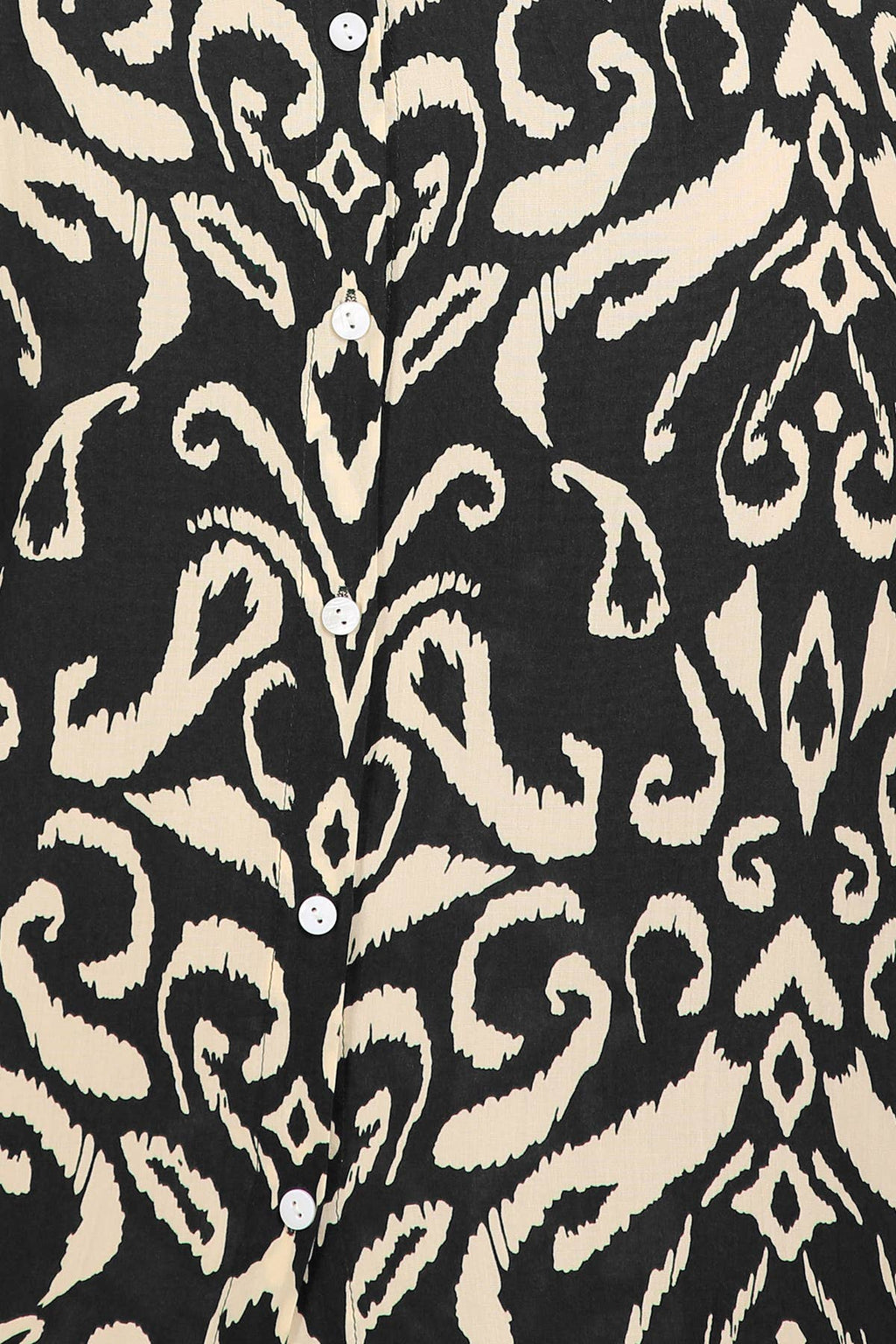 Abstract Contrast Printed Maxi Shirt Dress PM3077