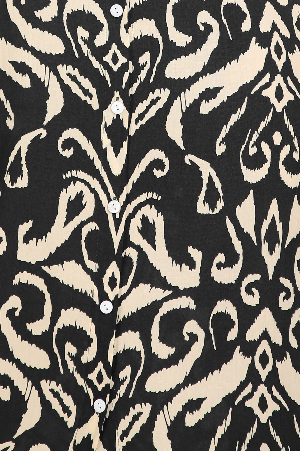 Abstract Contrast Printed Maxi Shirt Dress PM3077