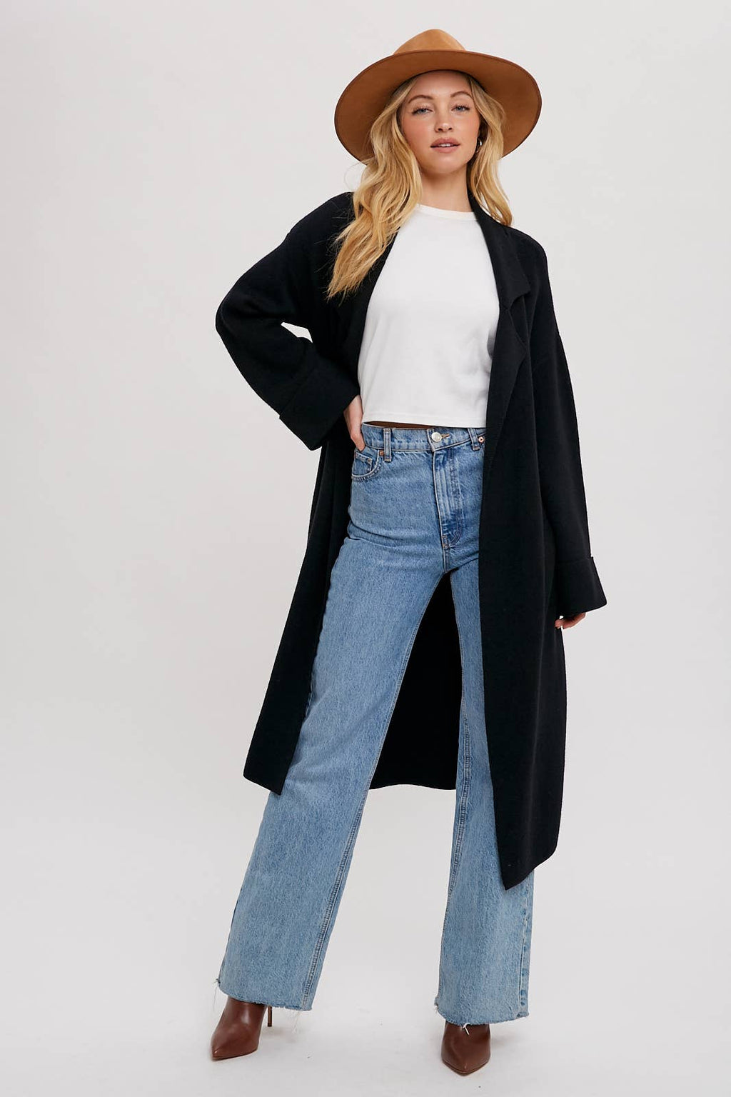 EFFORTLESS KNITTED TRENCH COAT