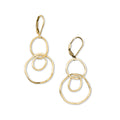 ELEMENT Linked Hammered Circles Earrings | silver or gold