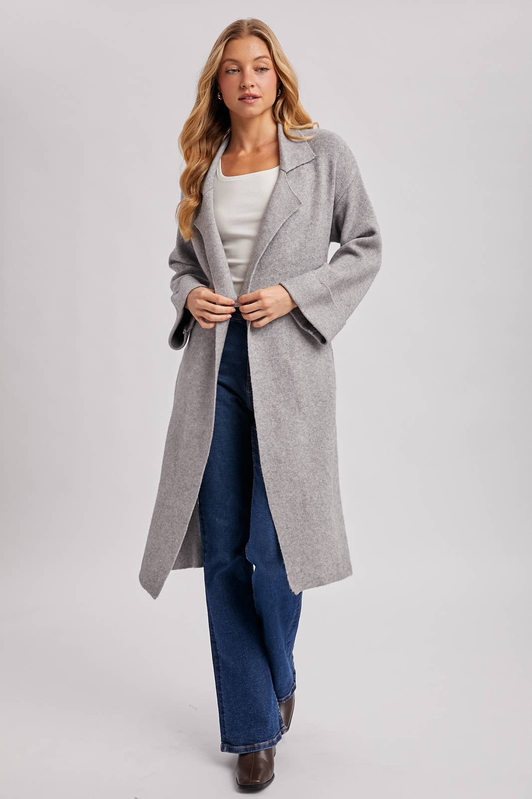 EFFORTLESS KNITTED TRENCH COAT