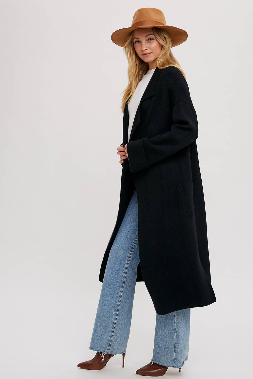 EFFORTLESS KNITTED TRENCH COAT