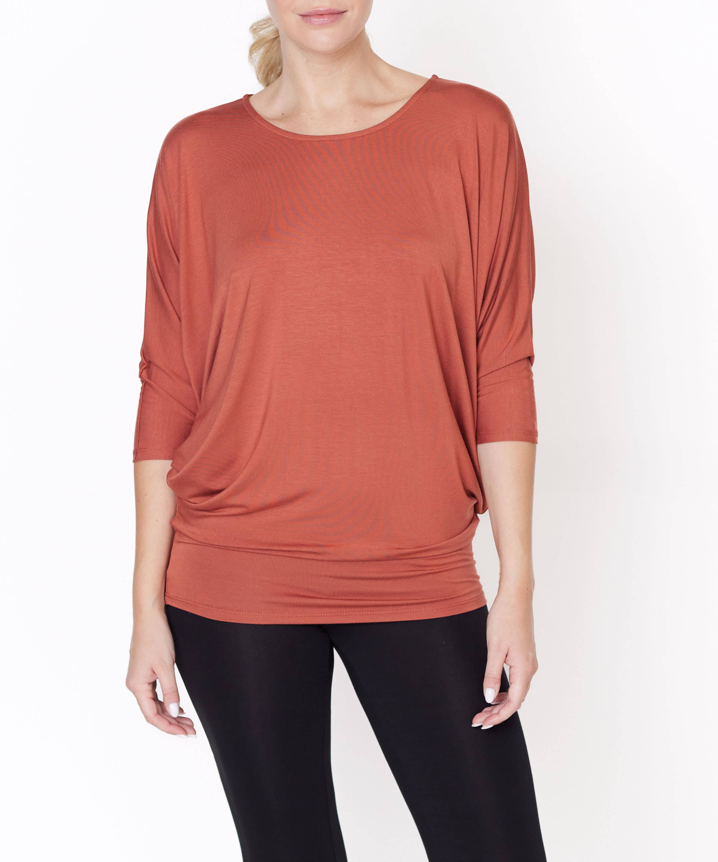 BAMBOO  DOLMAN DRAPE TUNIC