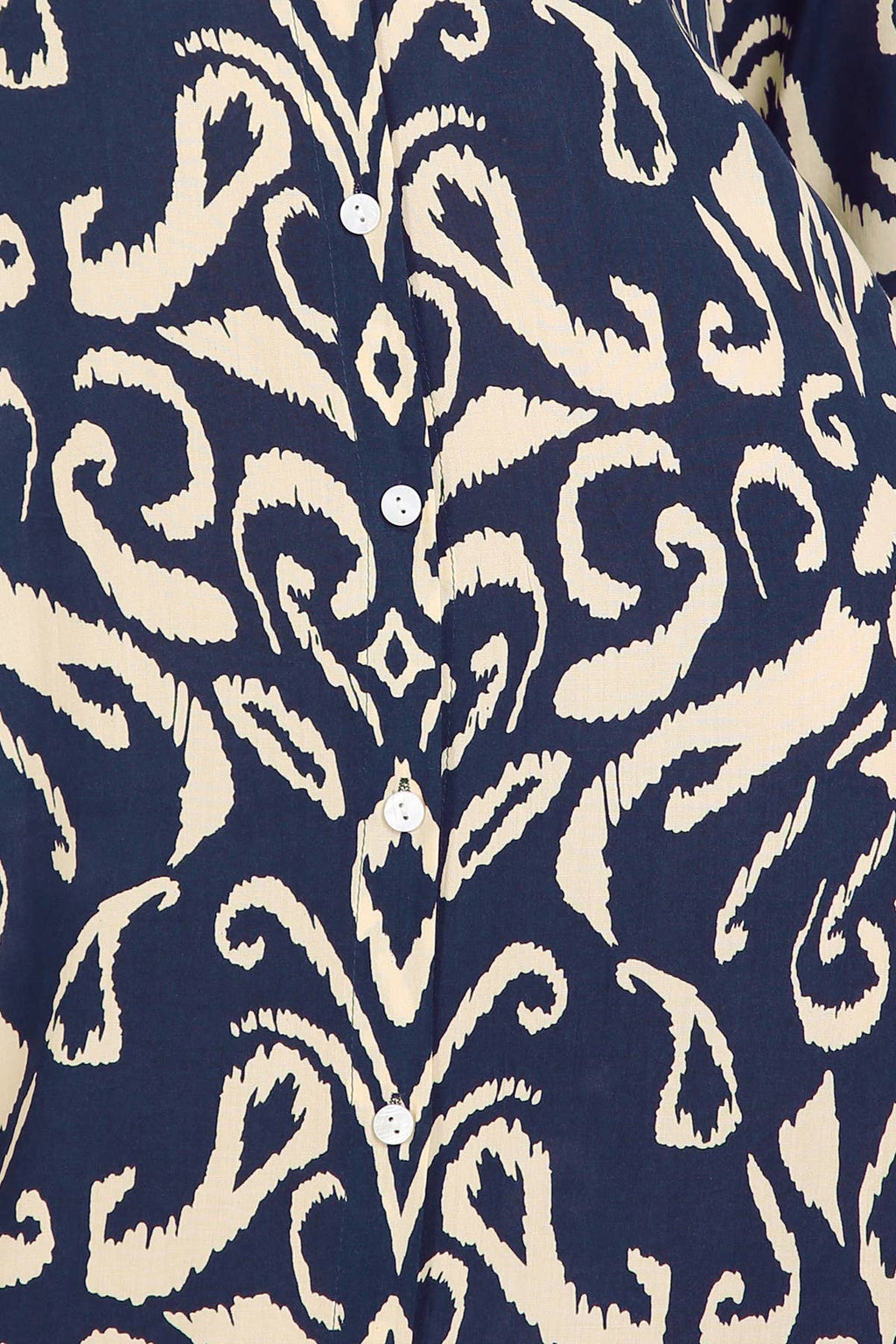 Abstract Contrast Printed Maxi Shirt Dress PM3077