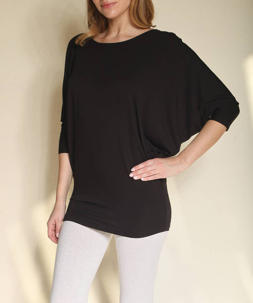 BAMBOO  DOLMAN DRAPE TUNIC