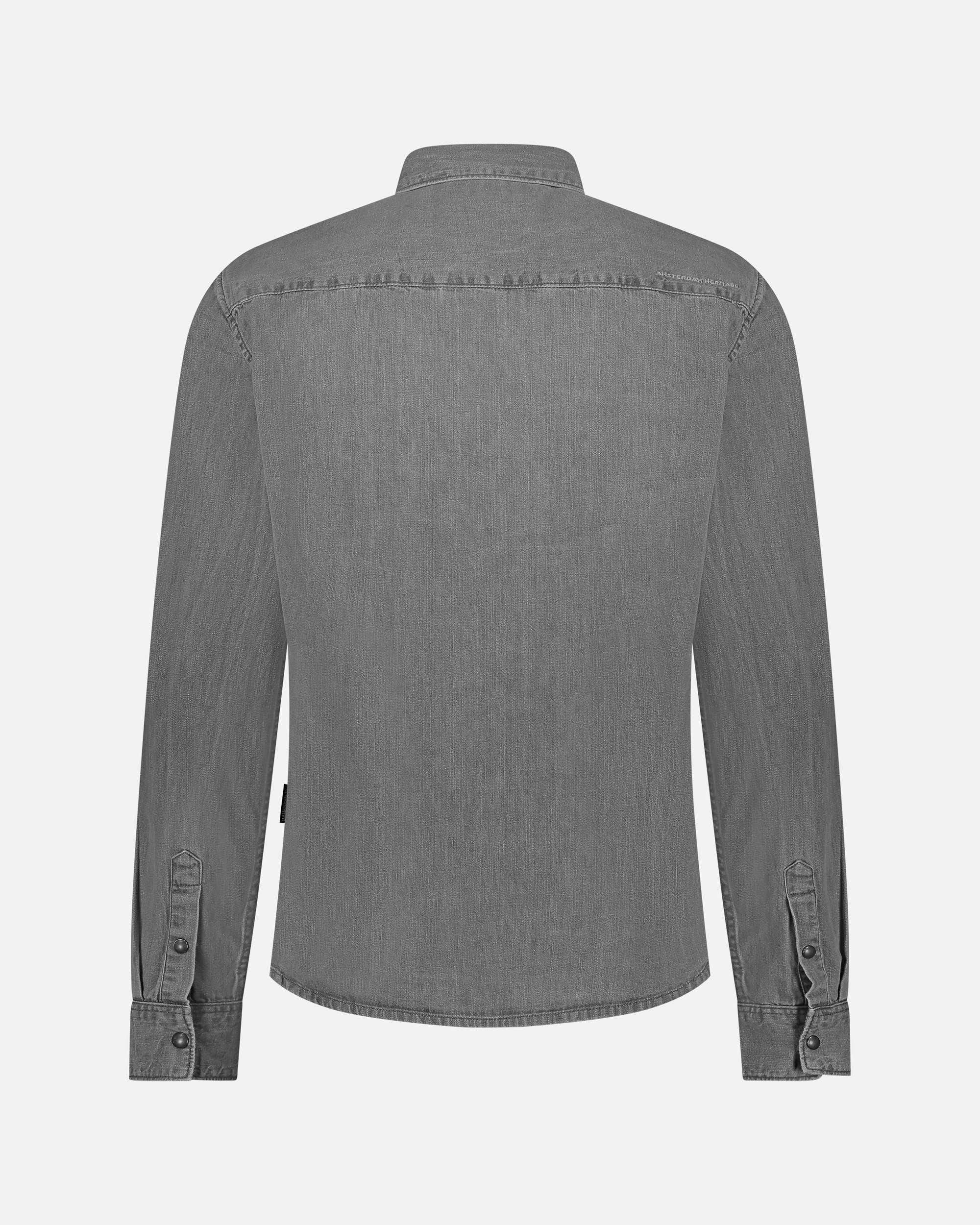 Flagler | Denim Long-sleeve Men's Shirt with Buttons