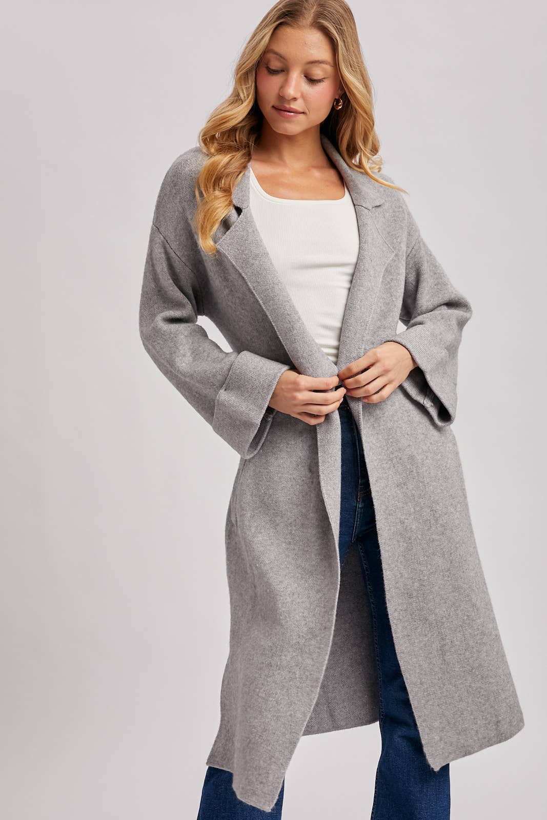 EFFORTLESS KNITTED TRENCH COAT